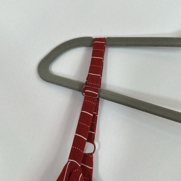 Torrid Rust Orange Stripe Challis Wide Leg Jumpsuit - Picture 4 of 15